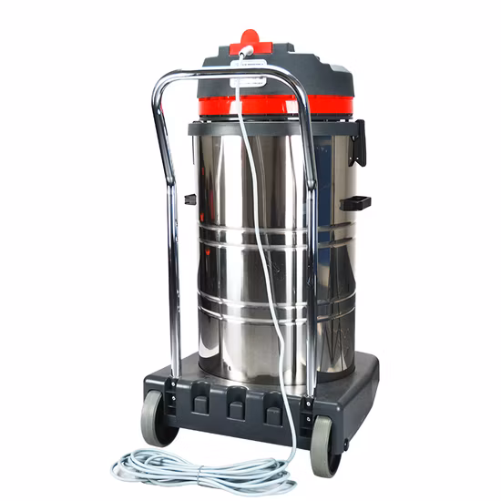 80L Three Motors Stainless Steel Industrial Wet and Dry Vacuum Cleaner